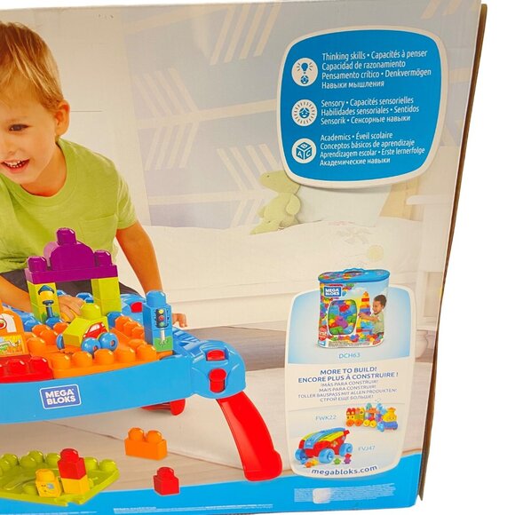 Mega Bloks Build N Learn Table 30-Piece Set For Toddlers 1+ Years toy blocks - Picture 5 of 15